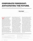 Research paper thumbnail of Corporate Foresight: Anticipating the Future