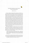 Research paper thumbnail of History Writing in the Time of Islam's Beginnings