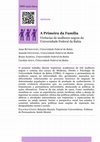 Research paper thumbnail of A Primeira da Família: vivências de mulheres negras da Universidade Federal da Bahia