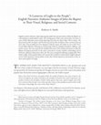 Research paper thumbnail of '"A Lanterne of Lyght to the People": English Narrative Alabaster Images of John the Baptist in Their Visual, Religious, and Social Contexts'--FIRST PAGE ONLY. If you would like a pdf of the complete article please contact me directly at kathryn.smith@nyu.edu.