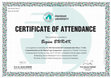 Research paper thumbnail of CERTIFICATE OF ATTENDANCE