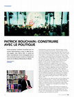 Research paper thumbnail of “Patrick Bouchain: construire avec le politique.”