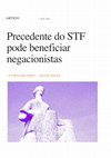 Research paper thumbnail of Precedente do STF pode beneficiar negacionistas