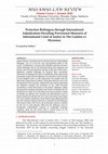 Research paper thumbnail of Protection Rohingyas through International Adjudication-Decoding Provisional Measures of International Court of Justice in The Gambia vs Myanmar