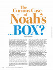 Research paper thumbnail of The Curious Case of Noah's…Box?