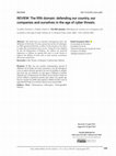 Research paper thumbnail of REVIEW: The fifth domain: defending our country, our companies and ourselves in the age of cyber threats