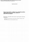 Research paper thumbnail of Improvement of the versatility of an arabinofuranosidase against galactofuranose for the synthesis of galactofuranoconjugates