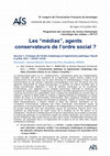 Research paper thumbnail of Les "médias", agents conservateurs de l'ordre social ? Programme du RT37 au Congrès AFS 2021