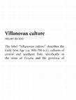 Research paper thumbnail of Villanovan culture