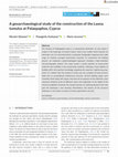 Research paper thumbnail of A geoarchaeological study of the construction of the Laona tumulus at Palaepaphos, Cyprus