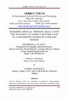 Research paper thumbnail of Blending critical thinking skills with the teaching of subject matter: Case of a geography lesson in a Malawi School