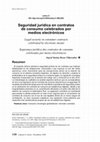 Research paper thumbnail of Seguridad jurídica en contratos de consumo celebrados por medios electrónicos