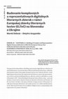 Research paper thumbnail of DEBNÁR, M. -YESYPENKO, D.: Building of Complex and Representative Digital Literary Collections within the European Literary Text Collection (ELTeC) in Slovakia and in Ukraine