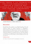 Research paper thumbnail of Karl Marx y la formación político-pedagógica. Notas a partir del Círculo de Estudios sobre sus textos tempranos (1839-1848)