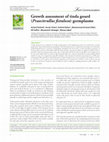 Research paper thumbnail of Growth assessment of Tinda gourd (Praecitrullus fistulosu) germplasms