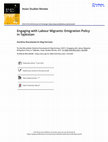 Research paper thumbnail of Engaging with Labour Migrants: Emigration Policy in Tajikistan