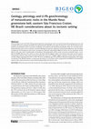 Research paper thumbnail of Geology, petrology and U-Pb geochronology of metavolcanic rocks in the Mundo Novo greenstone belt, eastern São Francisco Craton, NE Brazil: considerations about its tectonic setting