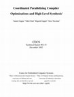 Research paper thumbnail of Coordinated parallelizing compiler optimizations and high-level synthesis