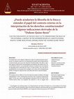 Research paper thumbnail of Puede ayudarnos la Filosofía de la física a Entender el papel del contexto externo en la interpretación de los derechos constitucionales? Algunas indicaciones derivadas de la "Duhem-Quine thesis"