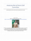 Research paper thumbnail of Analyzing Role of District Skill Committee Under SANKALP Program