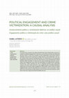 Research paper thumbnail of Political Engagement and Crime Victimization: A Causal Analysis.