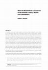 Research paper thumbnail of Were the Muslim Arab Conquerors of the Seventh-Century Middle East Colonialists?