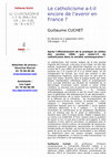 Research paper thumbnail of Le catholicisme a-t-il encore de l'avenir en France ? Le Seuil, "La couleur des idées", 2021