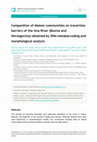 Research paper thumbnail of Composition of diatom communities on travertine barriers of the Una River (Bosnia and Herzegovina) obtained by DNA metabarcoding and morphological analysis