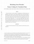 Research paper thumbnail of Benefiting from Disorder: Source Coding for Unordered Data