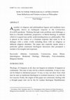 Research paper thumbnail of HOW TO THINK THEOLOGICALLY AFTER COVID19: Some Reflections and Pointers on Jesus as Philosopher