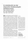 Research paper thumbnail of Hoff, Natali; Blanco, Ramon (2021) Hoff, Natali ; Blanco, Ramon . A Construção da Paz enquanto Normalização Internacional: Uma Análise Crítica do caso Iraquiano