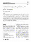 Research paper thumbnail of Investigation of Spatiotemporal Changes in the Incidence of Traffic Accidents in Kahramanmaraş, Turkey, Using GIS-Based Density Analysis