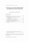 Research paper thumbnail of The European Court of Human Rights Through the Looking Glass of Gender: An Evaluation