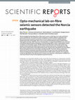 Research paper thumbnail of Opto-mechanical lab-on-fibre seismic sensors detected the Norcia earthquake