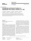 Research paper thumbnail of Cytogenetic and Genetic Studies in a Hypospadic Horse (<i>Equus caballus</i>, 2n = 64)