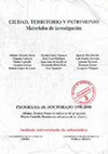 Research paper thumbnail of Ciudad, Territorio y Patrimonio. Materiales de investigación