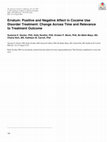 Research paper thumbnail of Erratum: Positive and negative affect in cocaine use disorder treatment: Change across time and relevance to treatment outcome