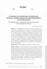 Research paper thumbnail of El proceso de elegibilidad en argentina: rituales y ambivalencias en el reconocimiento de los refugiados