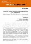 Research paper thumbnail of História das Religiões: da construção de uma disciplina aos seus desafios atuais