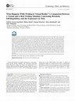 Research paper thumbnail of What Happens While Waiting in Virtual Reality? A Comparison Between a Virtual and a Real Waiting Situation Concerning Boredom, Self-Regulation, and the Experience of Time