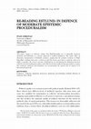 Research paper thumbnail of Re-Reading Estlund: In Defence of Moderate Epistemic Proceduralism