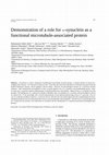 Research paper thumbnail of Demonstration of a role for alpha-synuclein as a functional microtubule-associated protein