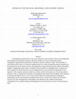 Research paper thumbnail of Metrology for the Social, Behavioral, and Economic Sciences(Social, Behavioral, and Economic Sciences White Paper Series)