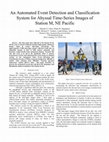 Research paper thumbnail of An automated event detection and classification system for abyssal time-series images of Station M, NE Pacific