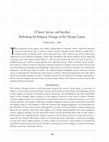 Research paper thumbnail of Of Sport, Service, and Sacrifice: Rethinking the Religious Heritage of the Olympic Games