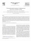 Research paper thumbnail of Ultrasound-assisted extraction of anthraquinones from roots of Morinda citrifolia