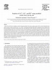 Research paper thumbnail of Sorption of Cu2+, Cd2+, and Pb2+ using modified zeolite from coal fly ash