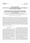 Research paper thumbnail of Short Communication: Species diversity of corticolous lichens in the arboretum of Padjadjaran University, Jatinangor, Indonesia