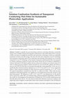 Research paper thumbnail of Solution Combustion Synthesis of Transparent Conducting Thin Films for Sustainable Photovoltaic Applications