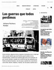 Research paper thumbnail of Las guerras que todos perdimos. Reseña sobre el libro de Oswaldo Estrada